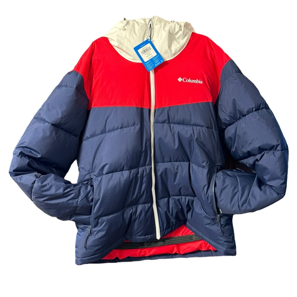 Men’s Columbia Iceland Ridge Jacket/ Size- Large- Red/White/Blue